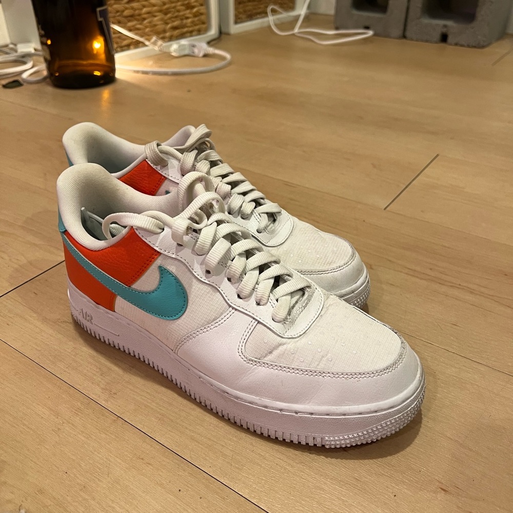 Blue and Orange Custom Nike Airforces